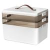 Levede 3-tier  Leather Handle Medicine Storage Box