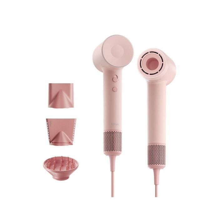 Laifen SE2 Hair Dryer Pink High Speed Quiet 10 Settings 200M Ions Child Mode Nozzles 25m Cable