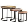 vidaXL 3x Side Tables End Couch Table Furniture