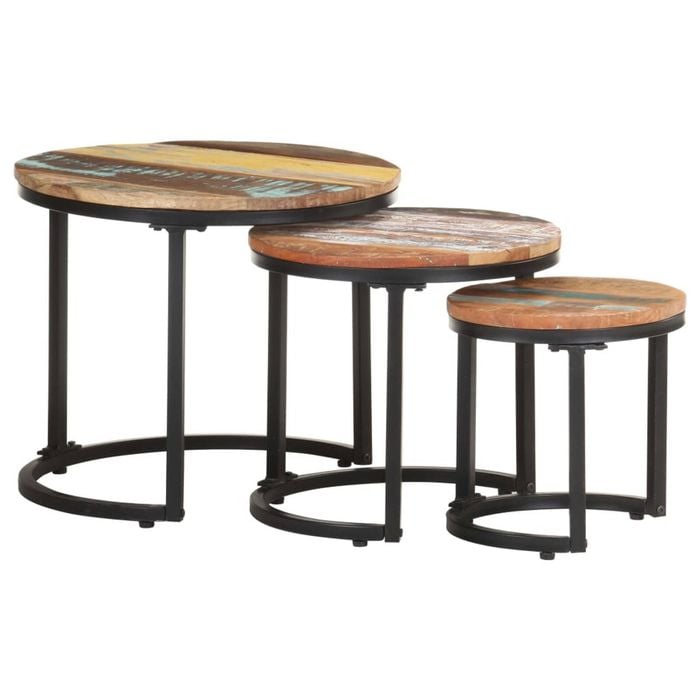 vidaXL 3x Side Tables End Couch Table Furniture