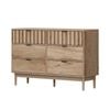 Oikiture 6 Chest Of Drawers Organizer Dresser Storage Cabinet Lowboy Natural