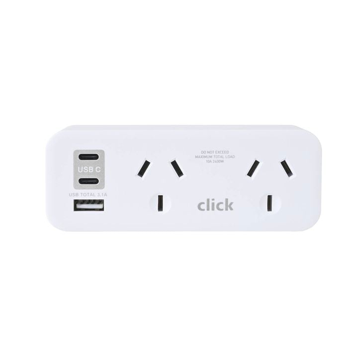 Click Left Hand Double Adaptor