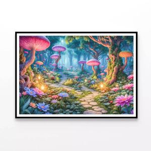Garden with Plants & Rocks  Print 100% Australian Made 90x60cm  (Poster)