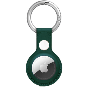 Perth Laptops For Apple AirTag Leather Case Protective Shell Location Tracker Air Tag Cover - Green