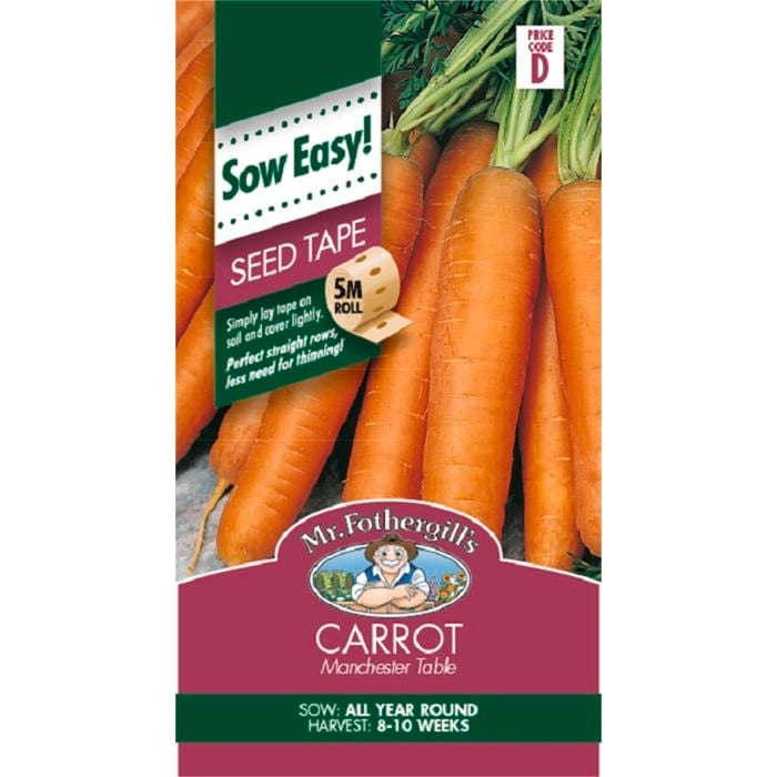 Mr Fothergill's Carrot Manchester Table Seed Tape