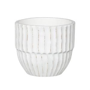 Astin Sinclair 180 x 160mm White Ribbed Planter