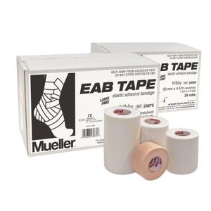 Mueller EAB Tape Elastic Adhesive Bandage - Tear-Light Sports Tape - 50mm x 4.5m (Box of 24)