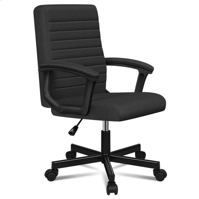 ALFORDSON Office Chair Executive Computer Seat Work Gaming Mid Back Fabric Black