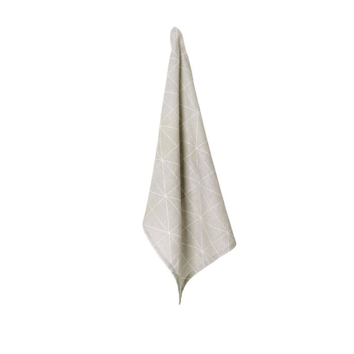 J.Elliot 100% Linen Print Tea Towel Winslow Pumice