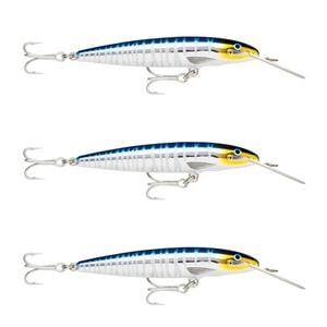 3x Rapala 18cm Countdown Magnum Sinking Trolling Fishing Lures - Wahoo UV