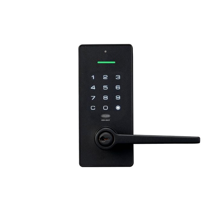 Lockwood Black Matt Secure Touch Digital Keyed Lever