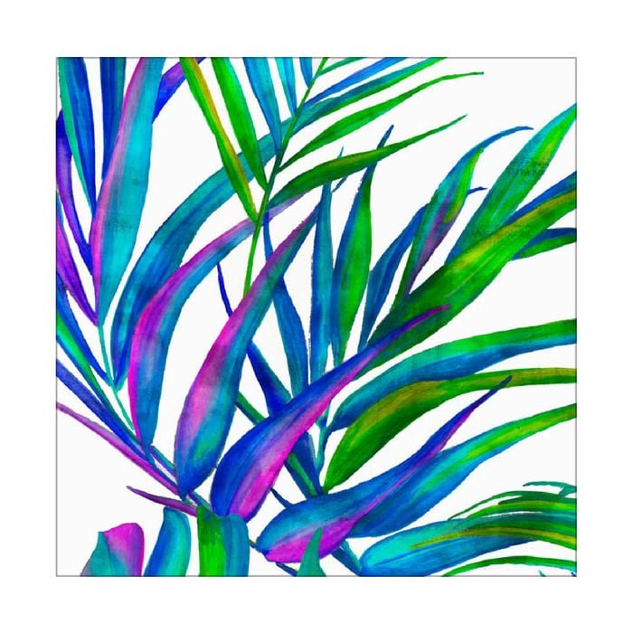 Artey | Colorful Leaves II - Stretched Canvas - Stretched Canvas - 100 x 100cm
