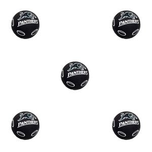 5PK NRL Penrith Panthers NRL Super-High Bounce Ball 60mm - Black
