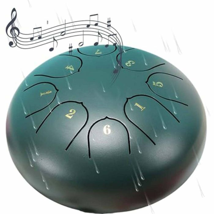 Outdoor Rain Drum 6 Inch Chakra Drum Waterproof Garden Rain Chime 8 Notes
