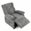 Ufurniture Electric Recliner Chair Home Theater Armchair Recliner Sofa With Side Pocket Grey