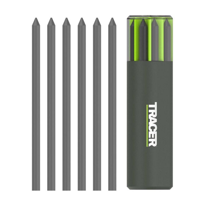 TRACER PRO 5.2mm Graphite Replacement Leads Heavy Duty - 6 Pack