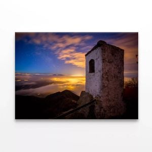Sunset View in Spain  Print 100% Australian Made 150 x 100cm  (Stretched)