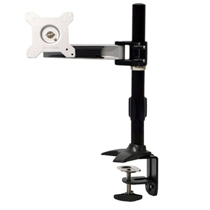Up to 24" 8kg Single LCD Monitor Tilt Swivel Desk Mount Stand Clamp Base VESA