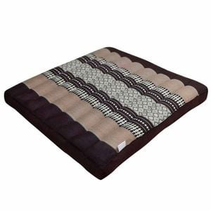 Thai Kapok Meditation Cushion - 50x50cm Square Yoga Seat | Handmade Thai Floor Cushion