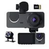 3-Channel Car DVR HD 1080P Vehicle Dash Cam Motion Detection 32GB Card Included