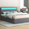 ALFORDSON Bed Frame RGB LED Gas Lift King