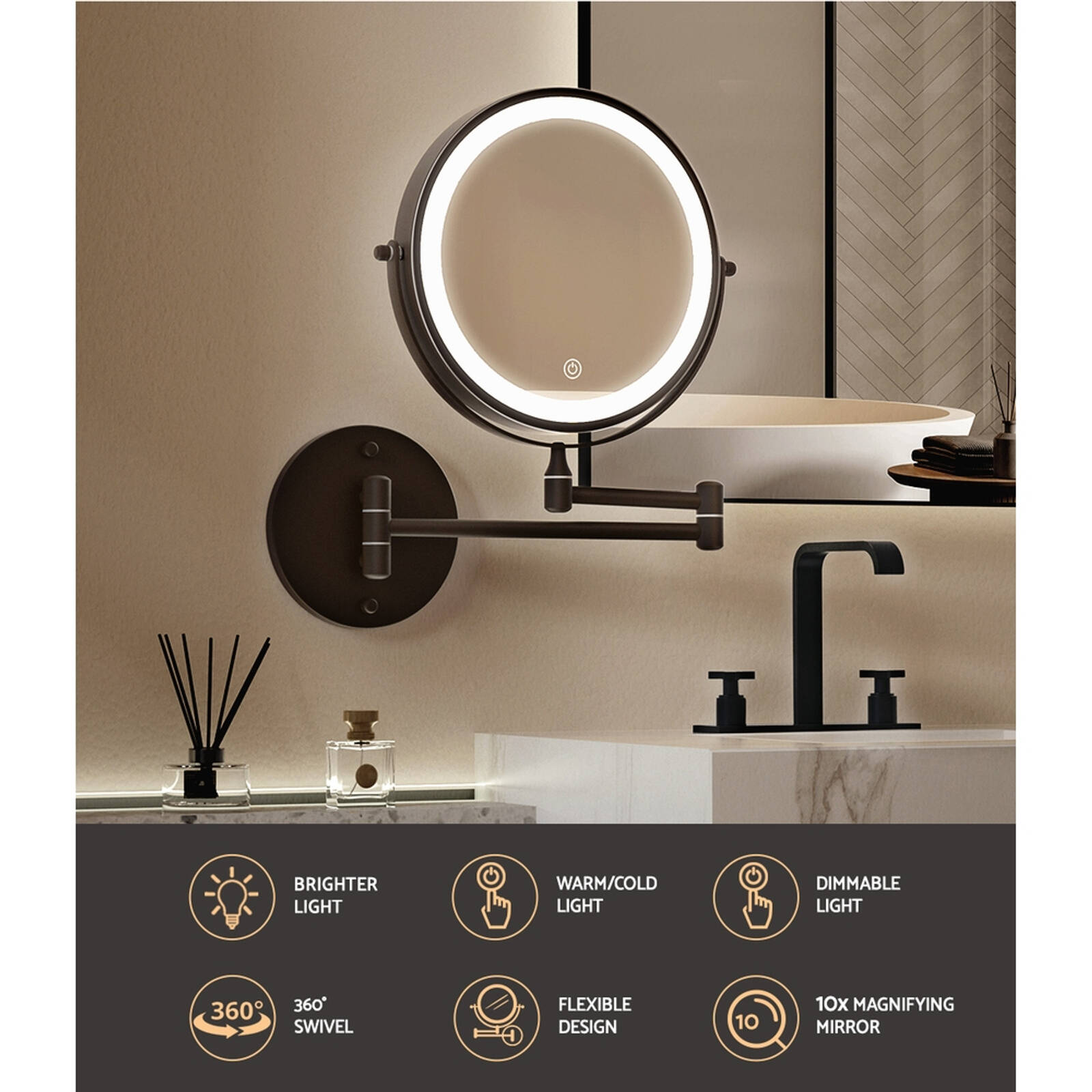 Makeup mirror bunnings sales