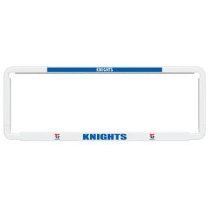 2x Official Nrl Newcastle Knights Car Number Plate Frame Cover Surround