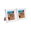 Nicola Spring 8" X 8" White 3d Box Photo Frames - 6" X 6" Mount - Pack Of 2