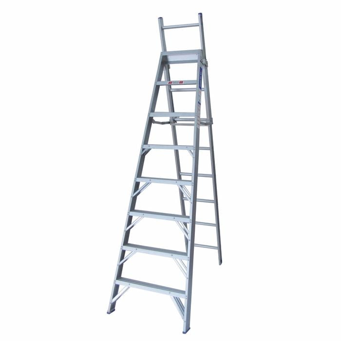 Indalex 2.4 - 4.1m 150kg Pro Series Industrial Aluminium Combination Ladder