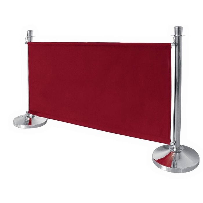 Bolero Canvas Barrier Red Crowd Control Hospitality System