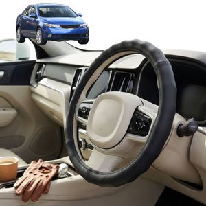 Australian Goose Steering Wheel Cover for Kia Cerato 2009 - 2013 (TD) Circle Black
