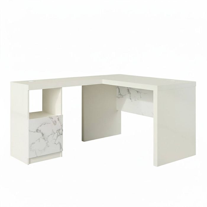 Hudson Court L Desk Corner Office White