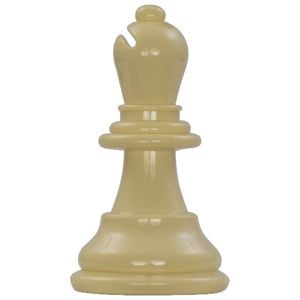 Plastic White Bishop - From A 20cm Set