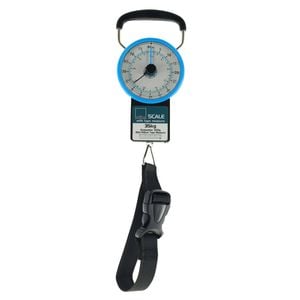Hand Held Manual Analogue Luggage Scales Portable Travel Grey