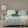 Gioia Casa 100% Cotton Vintage Washed Bed Quilt Cover Set - Sage - Queen Size