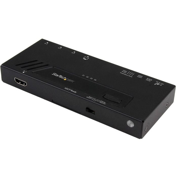 Startech.com Audio/video Switchbox - Cable - Taa Compliant - 3840 × 2160 - 4k - 4 Input Device - 1 Display