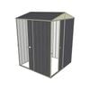 Build-a-Shed 1.5 x 1.5 x 2.3m Single Sliding Door Gable Shed with Single Sliding Side Door - Grey