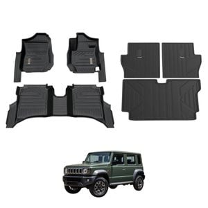 AUSGO Floor Mats & Boot Liner Set for Suzuki Jimny 5-Door Auto Transmission 2023-Onwards Car Floor Liners Cargo Mat