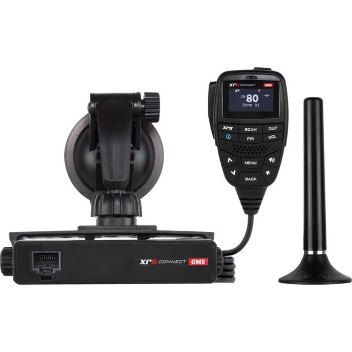 GME UHF CB XRS Connect Super Compact 80 Channel Radio Portable Pack Black