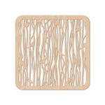 Nord Deco Wooden Coaster Kitchen Decor 10x10cm - Small Bird