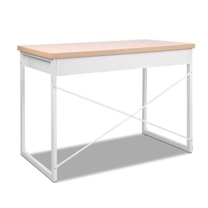 Computer Desk Study Student Metal Writing Table Office Drawer Cabinet