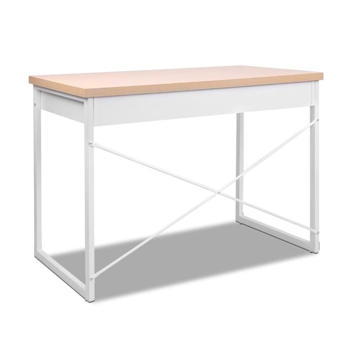 Computer Desk Study Student Metal Writing Table Office Drawer Cabinet
