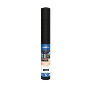 Coolaroo 3.66 x 3m Black Sun Protection 90% UV Block Shadecloth 510800
