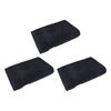 3x Bas Phillips Valencia Zero Twist Cotton Hand Towel 40 X 60cm Black