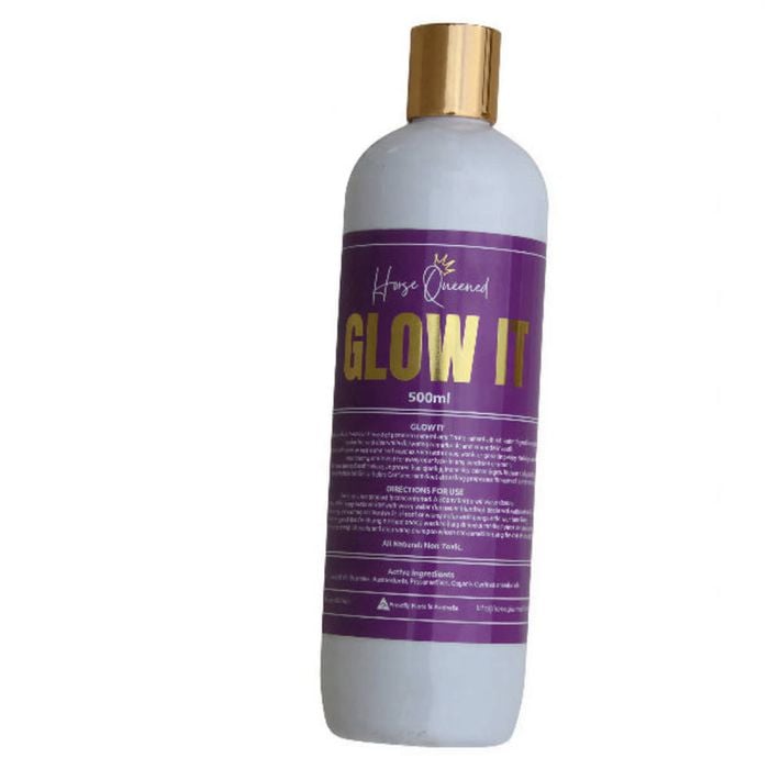 Horse Queened Glow It – Concentrate | 3 in 1 | Natural Coat Shine, Detangler + Conditioner 300ml