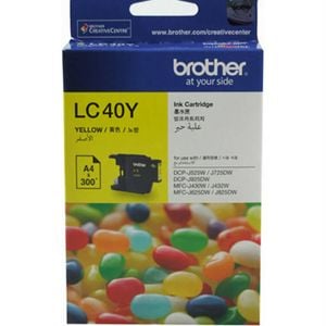 Brother Lc-40 Yellow Ink Cartridge Toner Lc40y 8zc70200340