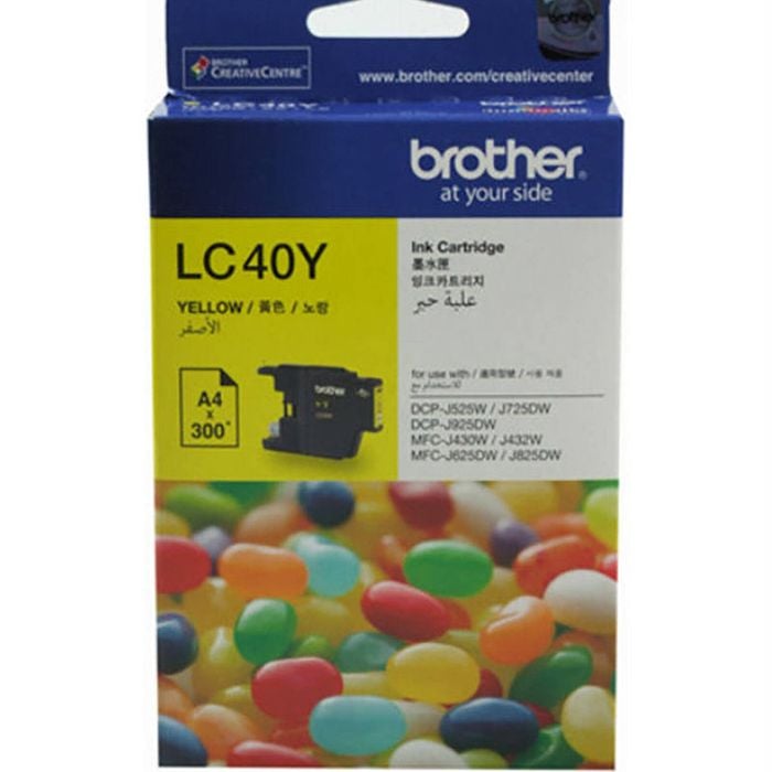 Brother Lc-40 Yellow Ink Cartridge Toner Lc40y 8zc70200340
