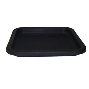 IP Plastics 25cm Black Square Saucer - 25cm