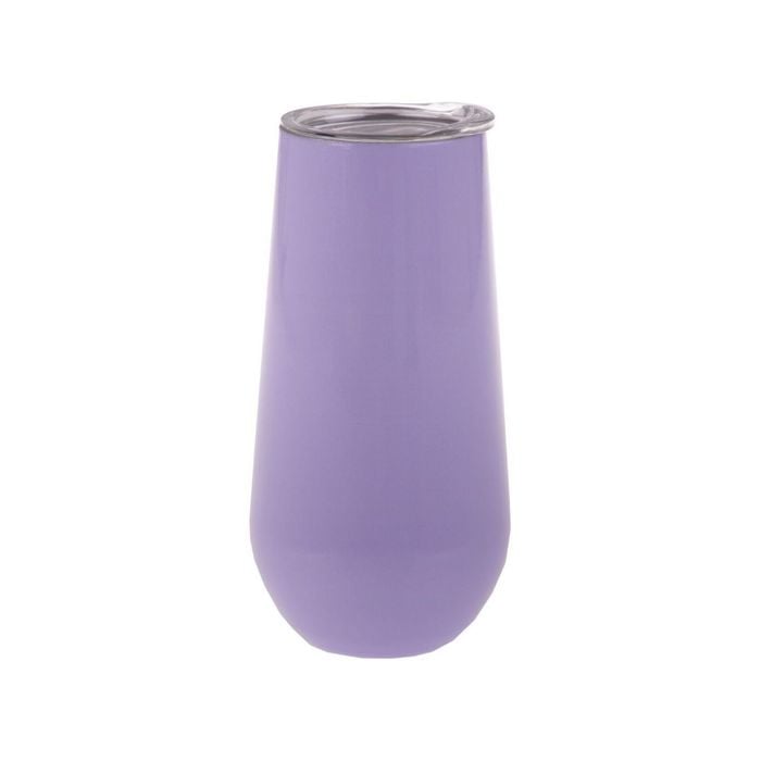 Oasis Insulated Double Wall Champagne Flutes 180ml Lilac