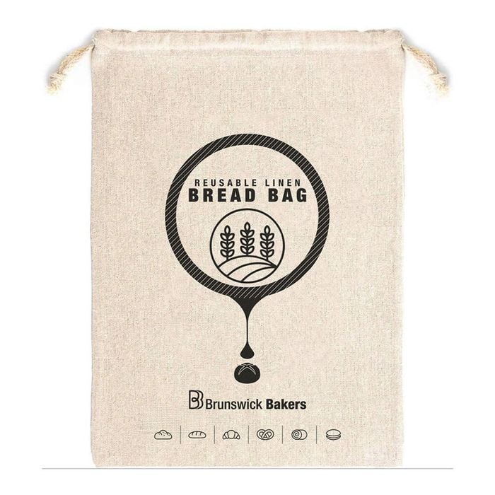Brunswick Bakers Reusable Linen Bread Bag Drawstring Storage Bakeware 30x40cm